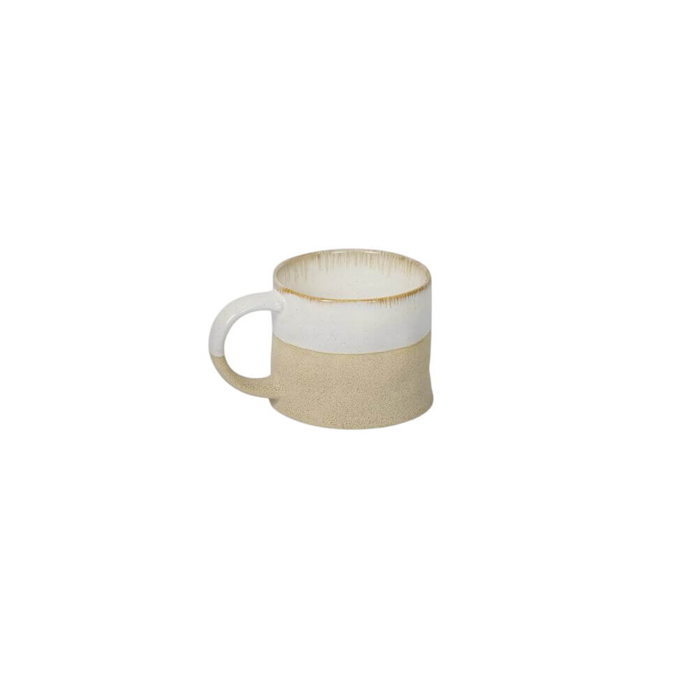 Garden Trading Bladon White Half Glazed Mug
